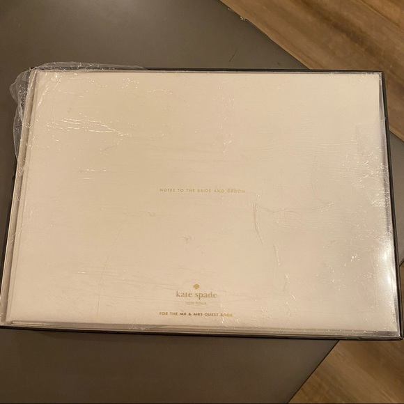 Kate Spade Wedding Guest Book ‘Notes to the Bride and Groom’ Linen Book
